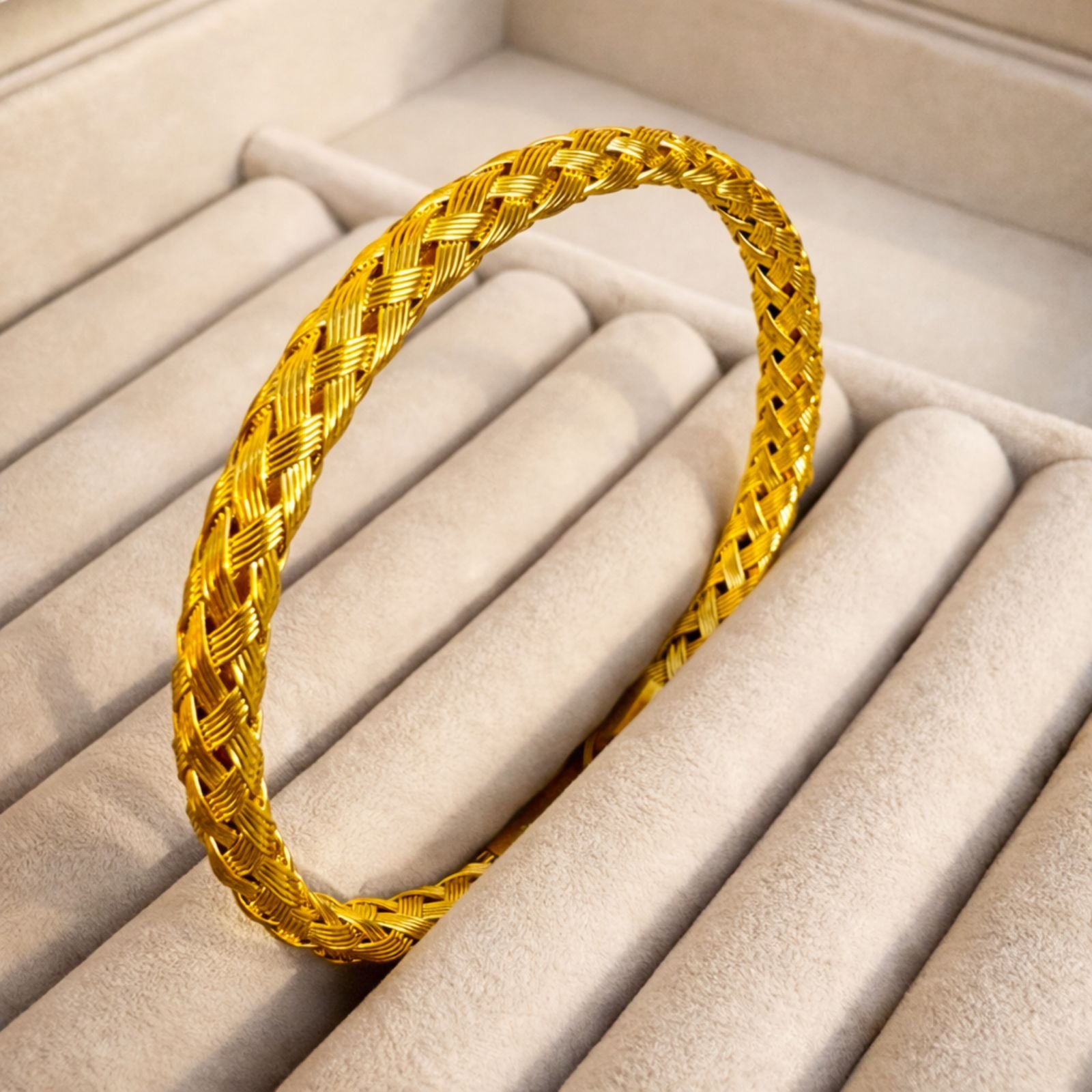 Braided Cuff - 18K Gold Plated